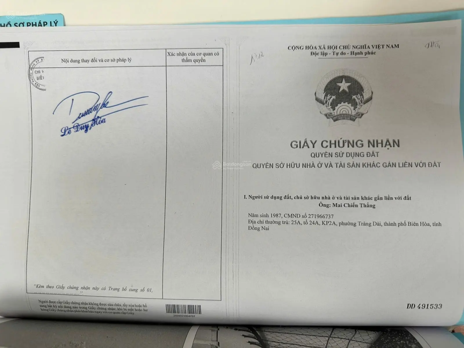 Bán nhà đất chính chủ phường Trảng Dài, Biên Hòa