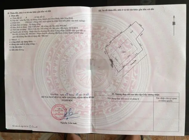 Bán Đất Đường Tỉnh 446, Mông Hoá, Kỳ Sơn….