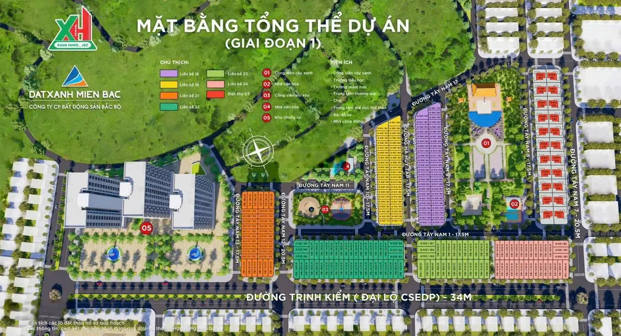 Bán duy nhất 1 xuất ngoại giao cuối cùng trước khi tăng giá KDT Xuân Hưng. LH 0911 938 ***