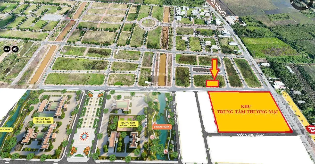 Nền 100m2 đối diện Trung Tâm Hành Chính Thủ Thừa - đã có sổ riêng