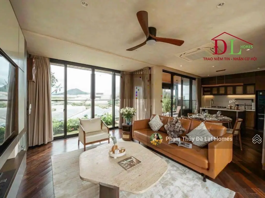 Phong cách Nhật Bản, villa Nam Hồ Đà Lạt view phố đèn nghỉ dưỡng