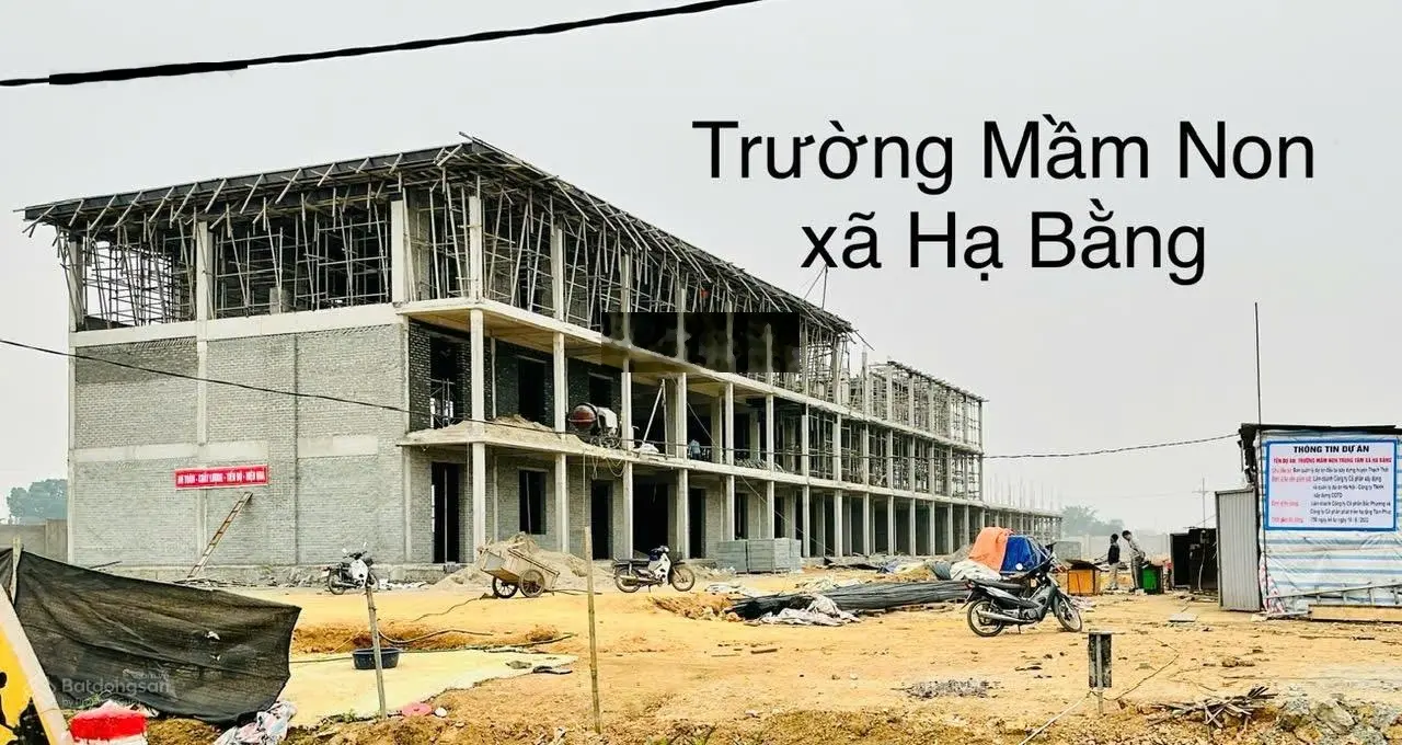 BÁN ĐẤT TẠI XÃ HẠ BẰNG, THẠCH THẤT, GIÁ ƯU ĐÃI 43TR/m2, DT 190m2 full tc. Sát đấu giá đất Tân Xã.