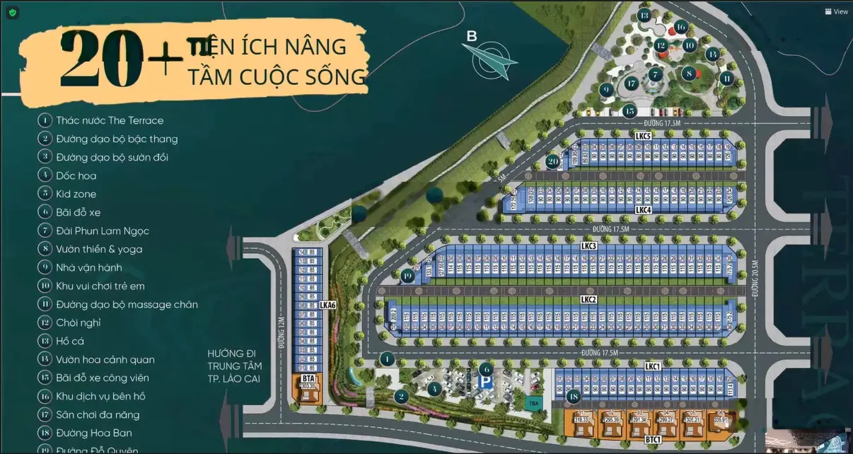 Cắt lỗ sâu 300tr các căn LK C1, LK C2, LK C3, LK C4, LK C5, LK6 tại The Terrace Lào Cai