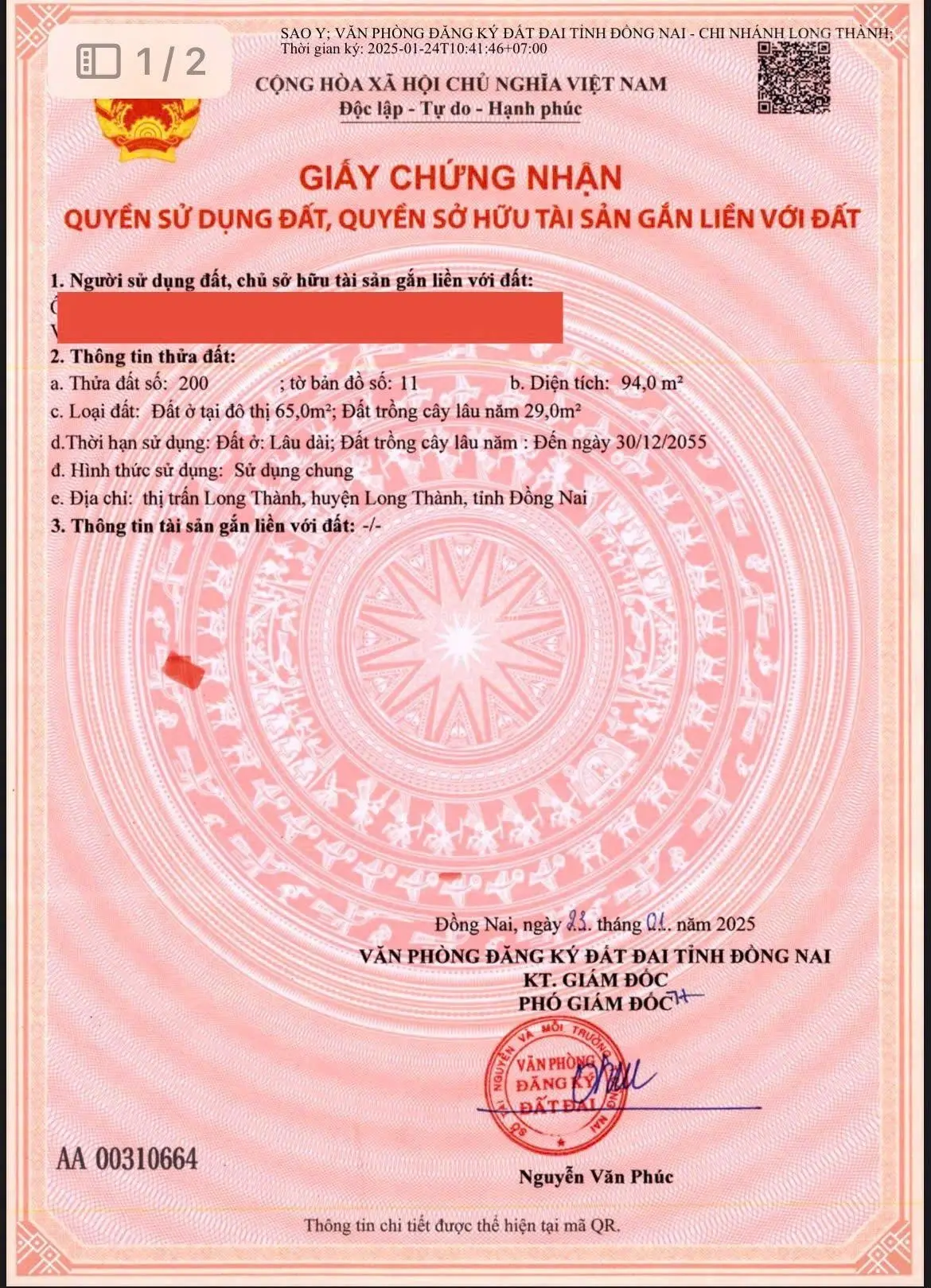 Bán căn nhà diện tích 96m2, 11 tỷ, ở Tôn Đức Thắng, Long Thành, Đồng Nai