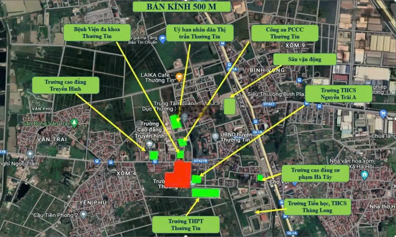 Chính chủ cần tiền gấp trong tháng bán cắt lỗ căn liền kề 76.7m2, gần huyện ủy Thường Tín