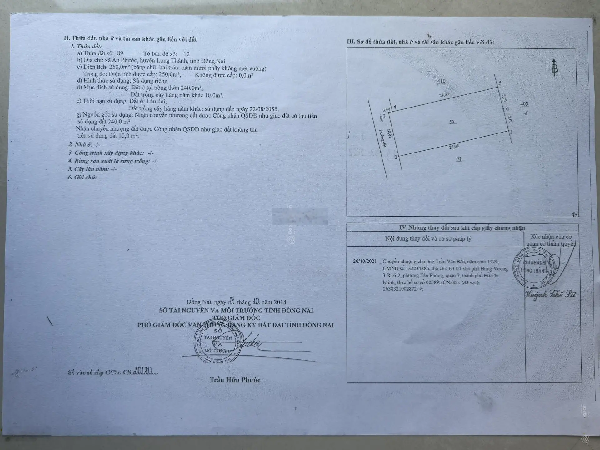 Cần bán đất chính chủ đất ở thuận lợi xây nhà tại xã An Phước, Long Thành, ngay đường Phung Hưng
