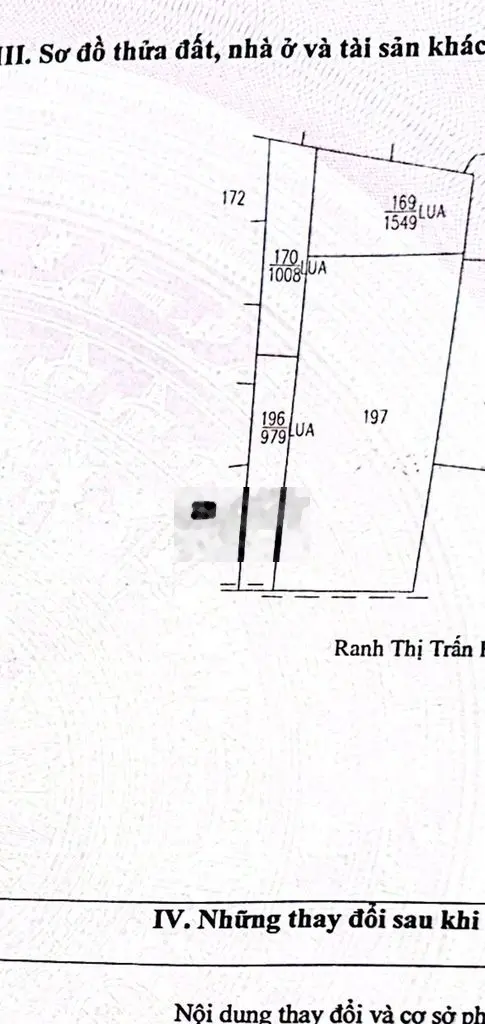 Bán đất lúa giáp ranh thị trấn hậu nghĩa