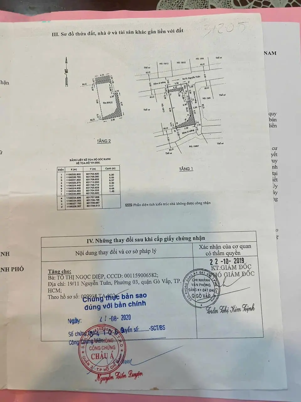 Bán nhà HXH thông rẻ đẹp hẻm 19/11 Nguyễn Tuân P3 GV (5.3x11m) 3PN 3WC