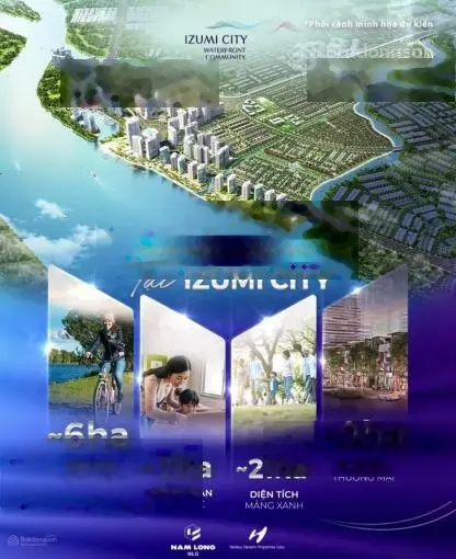 Bán nhà phố vườn dự án Izumi city, sản phẩm gốc chủ đầu tư Nam Long, miễn lãi và gốc trong 24th
