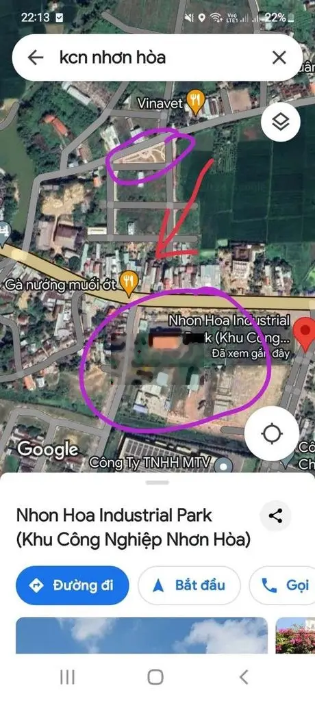 Chính chủ cần bán nhanh lô đất full thổ cư, đối diện KCN Nhơn Hòa