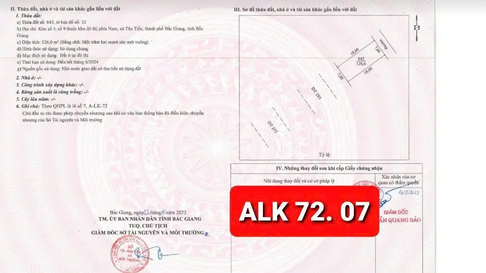 Hàng hiếm: Đất nền tự xây mặt đại lộ Hùng Vương - cạnh ngã 6 Bắc Giang