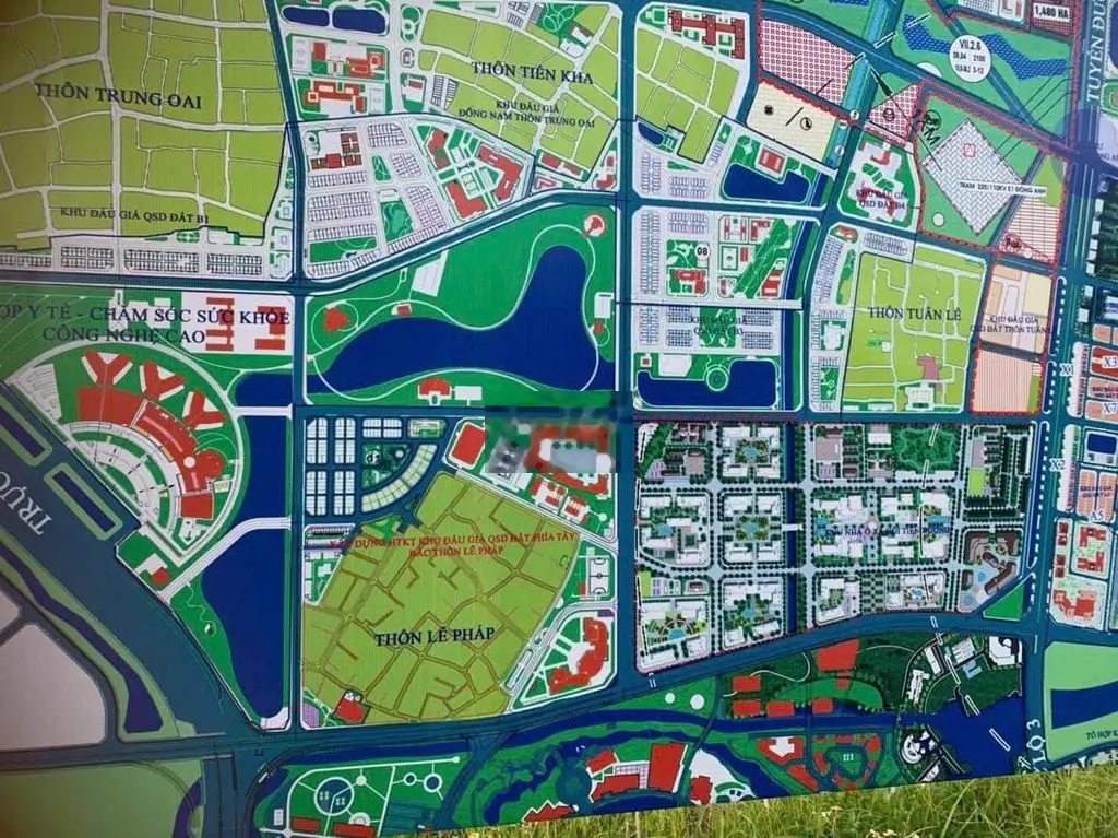 Bán đất đấu giá tại Lễ Pháp, Tiên Dương, Đông Anh. Diện tích 115m2, giá 13,86 tỷ