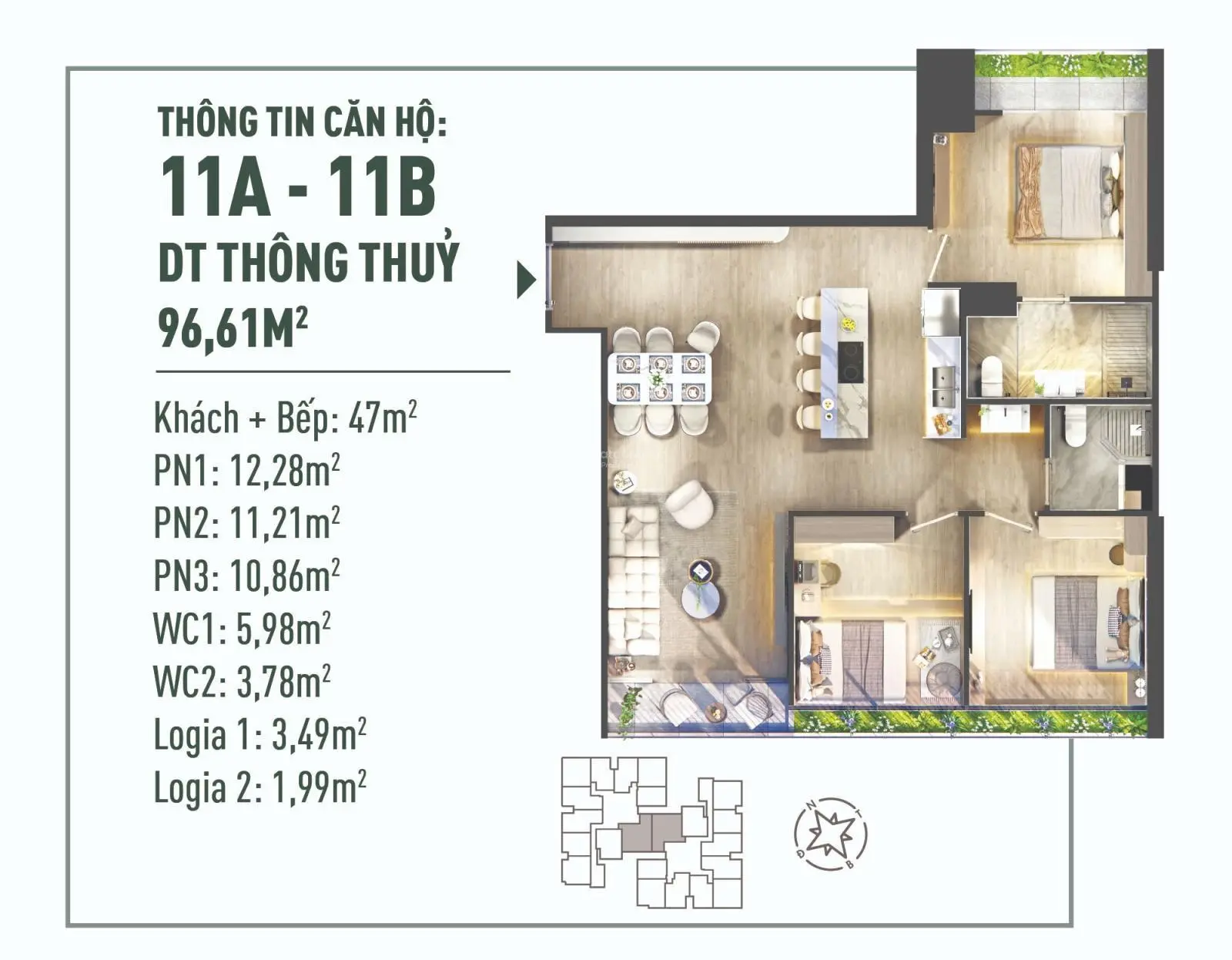 Bán căn hộ nghỉ dưỡng 3PN giá tuyệt chủng trong Ecopark. 4 mặt thoáng vĩnh viễn, giá chỉ 4,7 tỷ