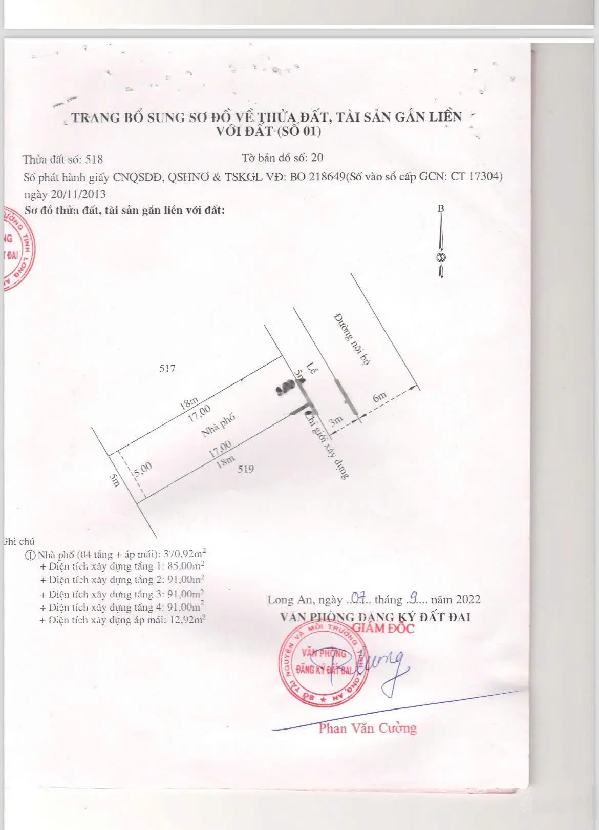 Bán nhà 4 tầng(đã hoàn công) trung tâm Tp.Tân An