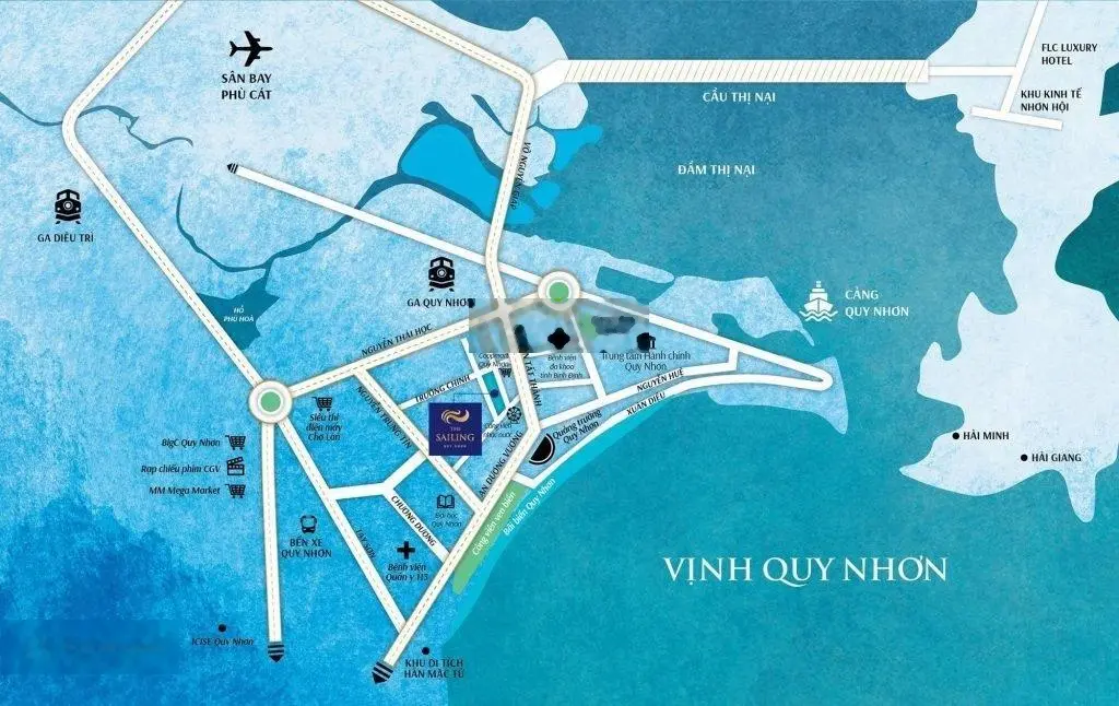 Dự án The Sailing Quy Nhơn, Đường Lê Duẩn, Phường Lý Thường Kiệt, Quy Nhơn, Bình Định