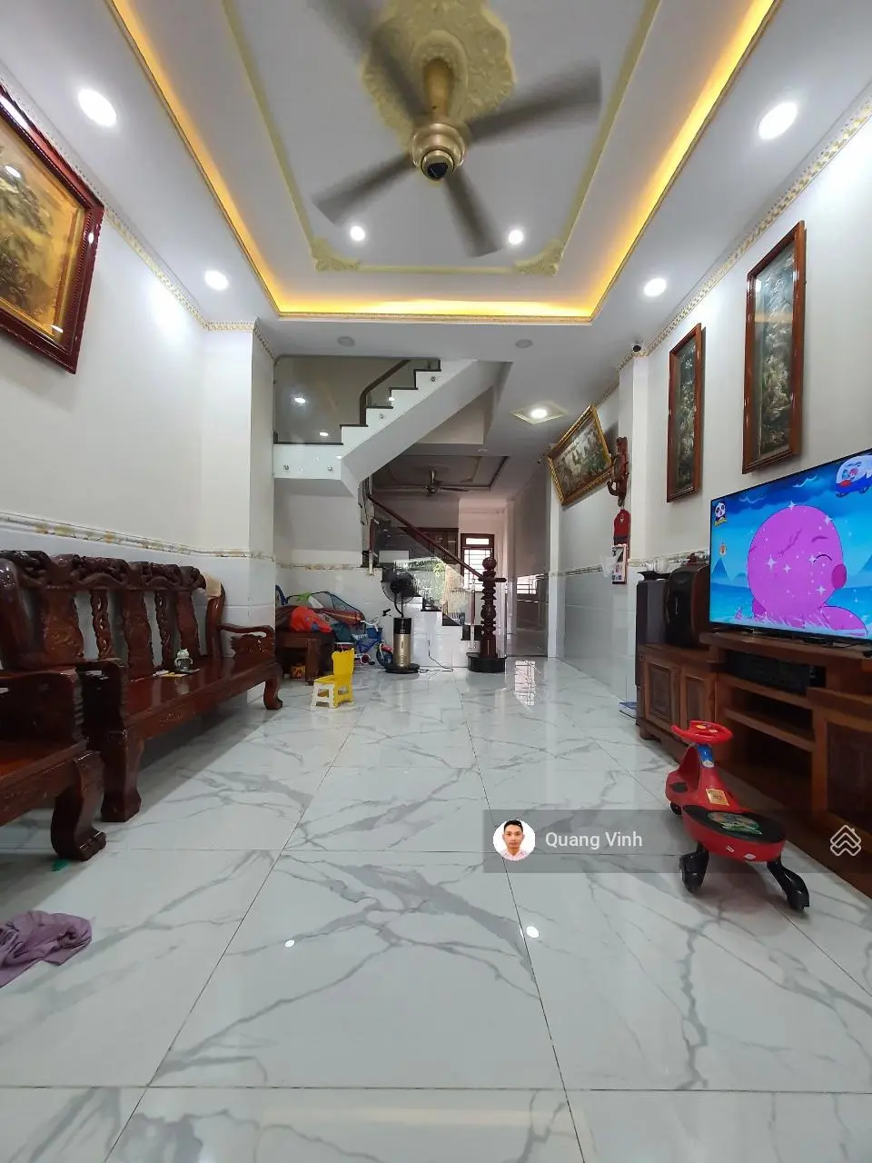 Nhà mặt tiền kinh doanh gần Big C Go, làng ĐHQG, 1 trệt 2 lầu 4PN, sổ riêng hoàn công, 297 Dĩ An