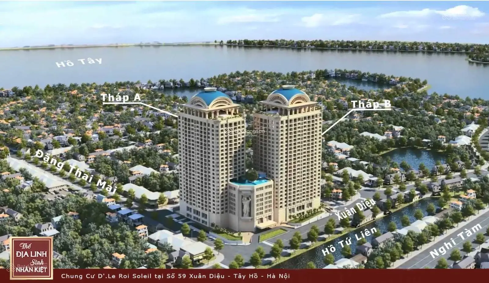 Penthouse 345m2 view Hồ Tây - Có chỗ đậu xe định danh - Đã có sổ - 48 tỷ - D'. Le Roi Soleil