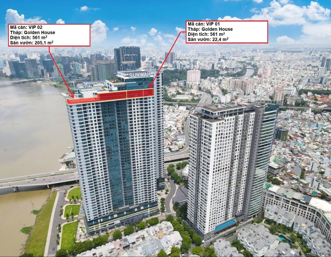 Căn penthouse Sunwah đẹp nhất ngay trung tâm Quận 1
