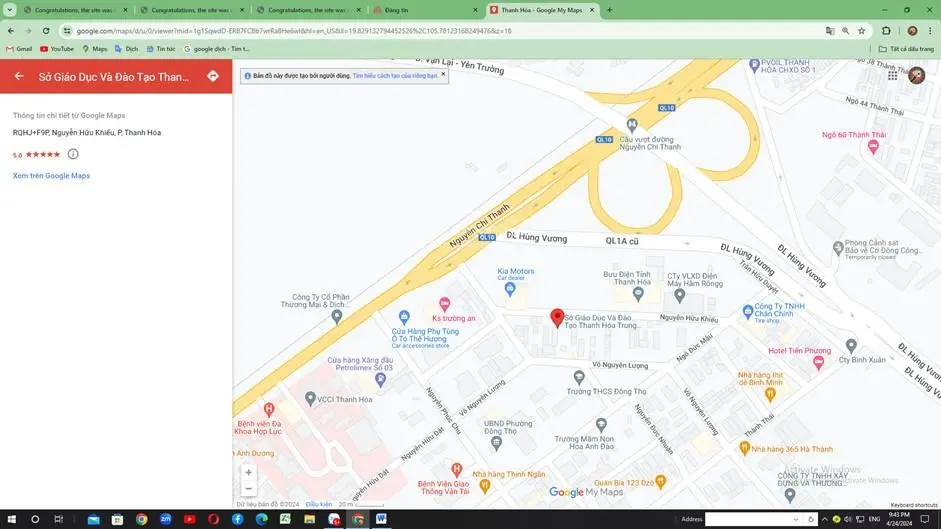 Chính chủ bán lô đất sổ đỏ 5x17m đường nguyễn hữu huân, đông thọ, tp thanh hóa