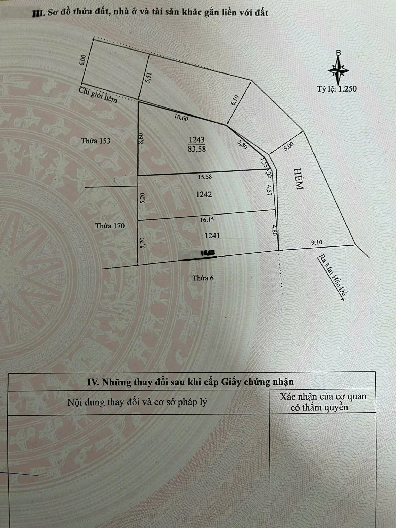 Bán đất Mai Hắc Đế, 8 tỷ, 84m2, mặt tiền 15m, pháp lý đầy đủ