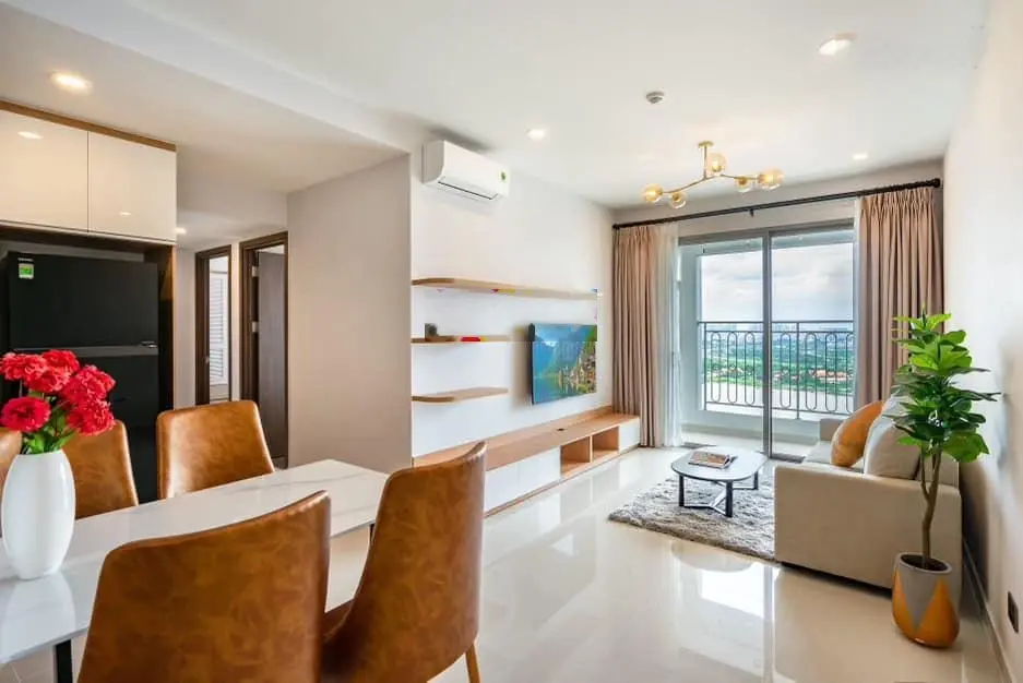 Saigon Royal - Bán căn hộ 2PN view sông, full nội thất. Liên hệ 0909 791 ***