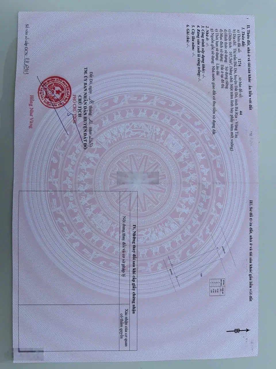 Cơ hội sở hữu đất giá chỉ 1,28 tỷ VND tại Đất Đỏ, Bà Rịa Vũng Tàu