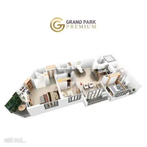 Bán căn hộ 182m2 , 3 ngủ có thang máy riêng tại Tòa Park Premium - Chung cư Aqua Bay Ecopark