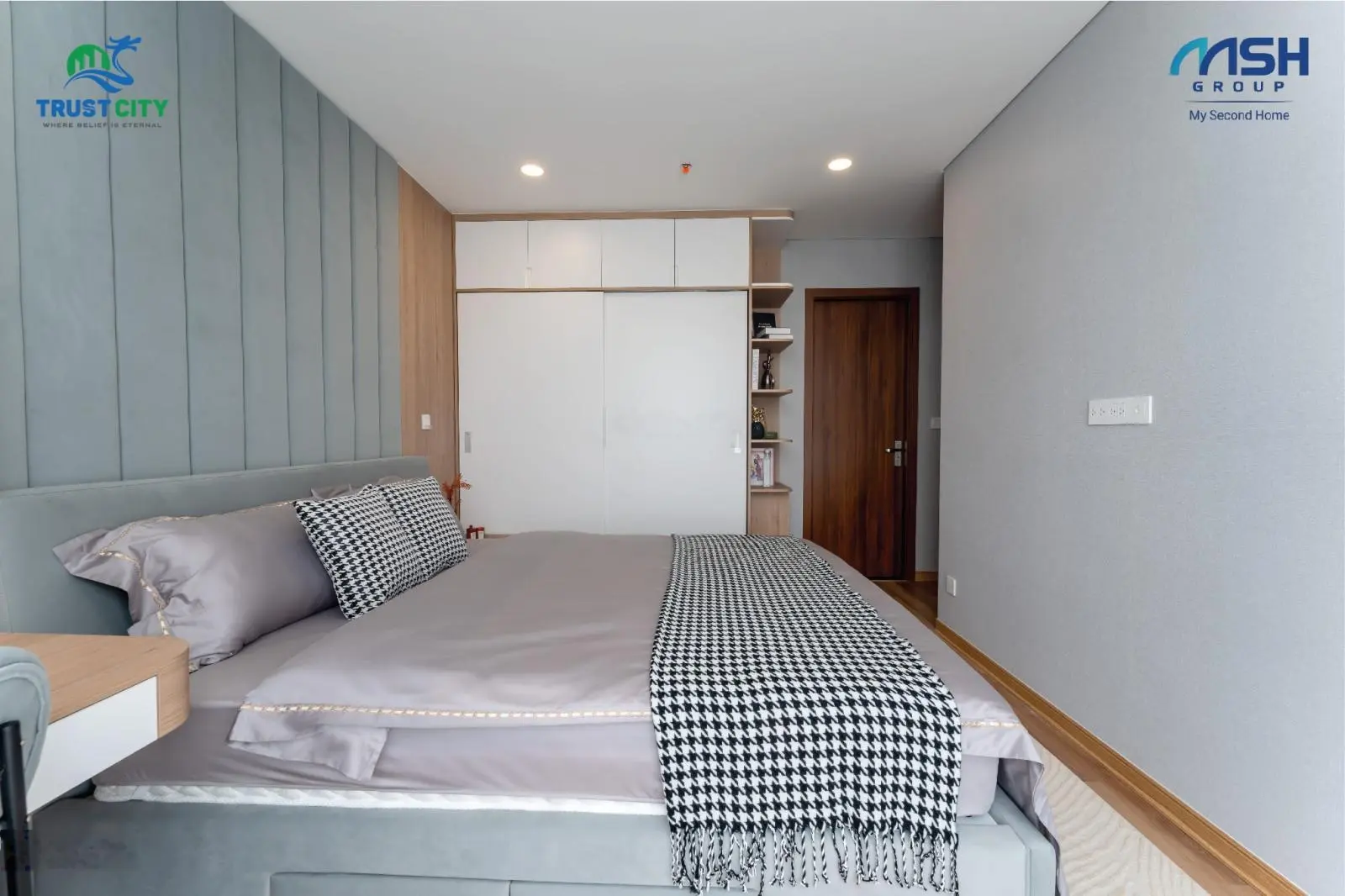 Căn góc ngoại giao 66,5m2 - 2PN - 2WC, ban công Đông Nam, cửa Tây Bắc