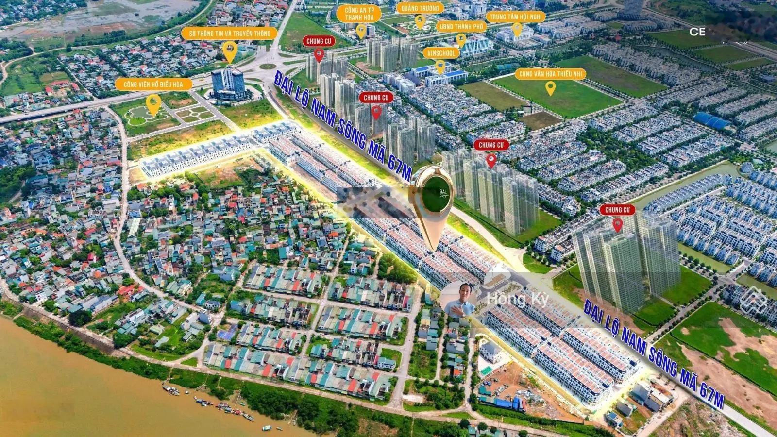 Thanh toán 2,5 tỷ sở hữu căn liền kề góc vườn hoa, Đông Nam Lk13.15, 109m2, Central Rieverside