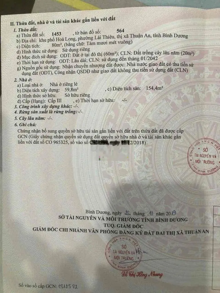 Cần bán 2 căn nhà . gần vĩnh phú 41