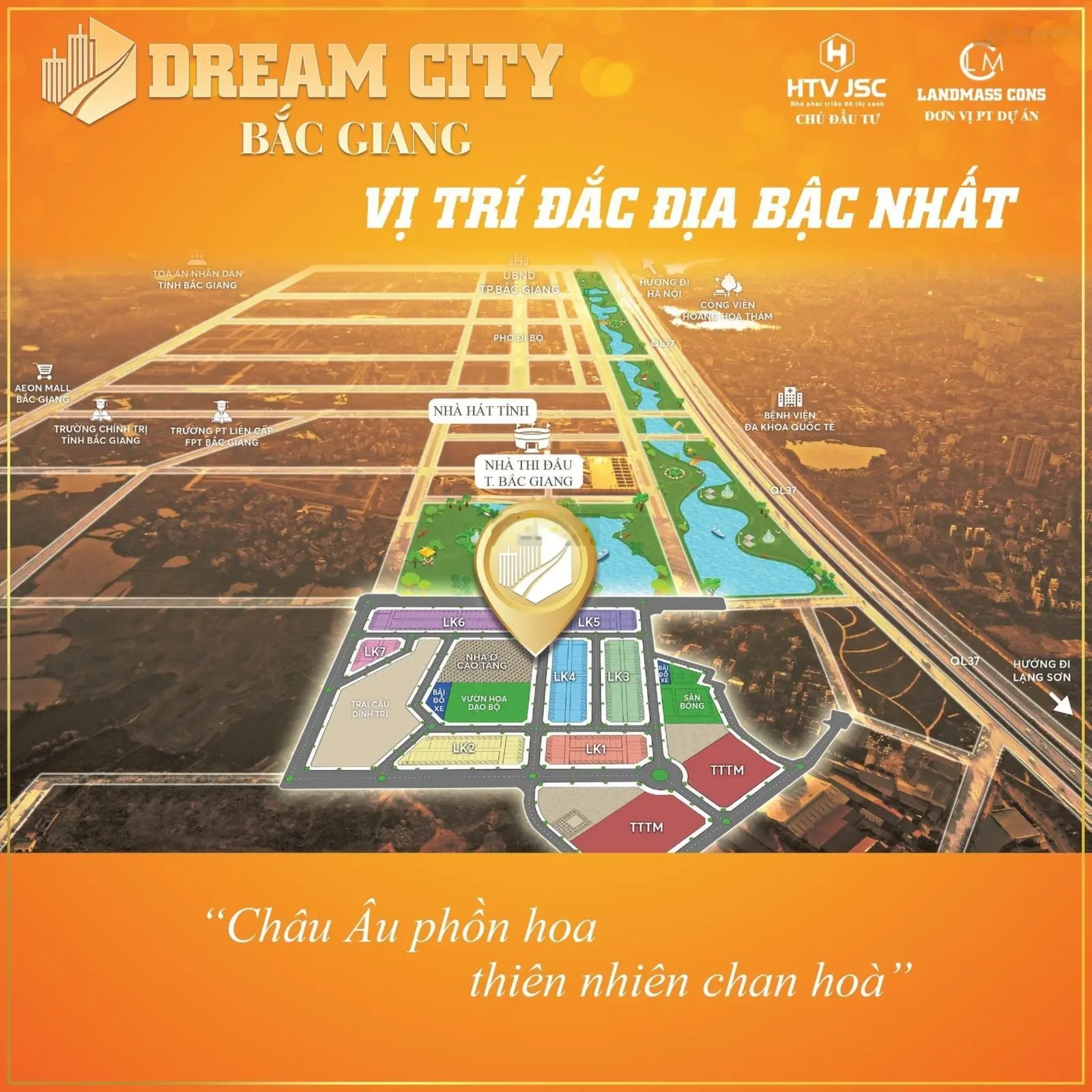 Dream City - khu đô thị phía Nam BG - dự án đất nền đầu tư siêu đẹp Bắc Giang 2024 chuẩn bị ra mắt