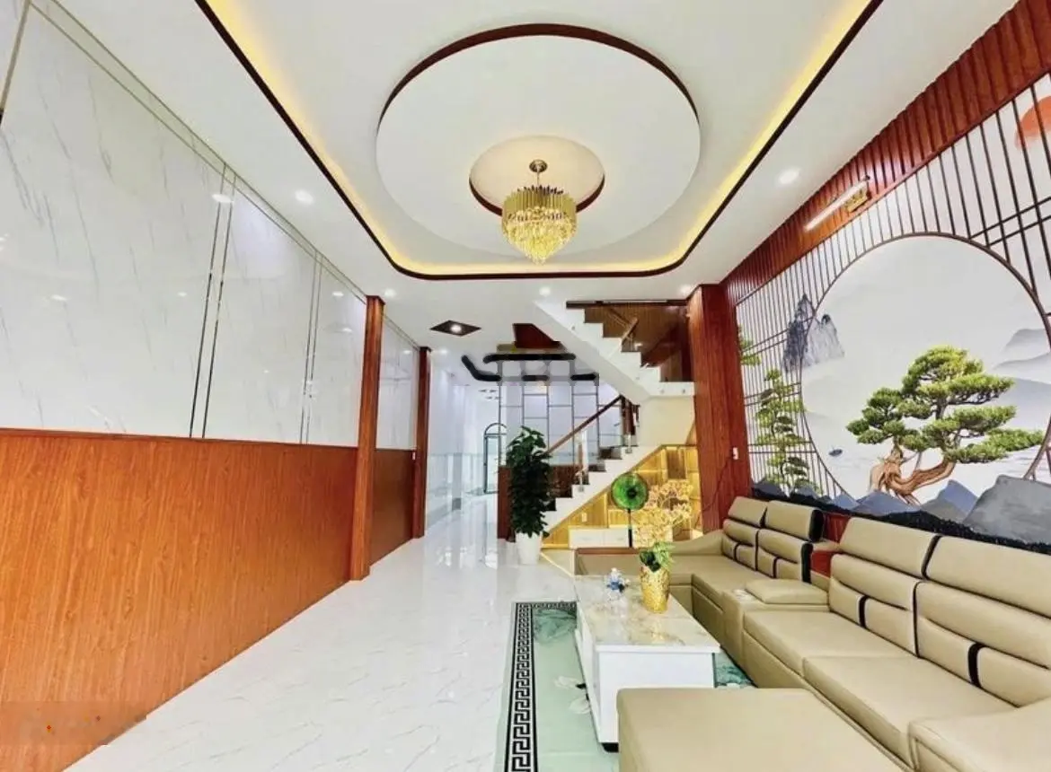 Nhà đẹp 1 lầu ngay sau chợ bình chánh 90m2 giá 1ty420 gần kcn cầu tràm, phù hợp kinh doanh buôn bán