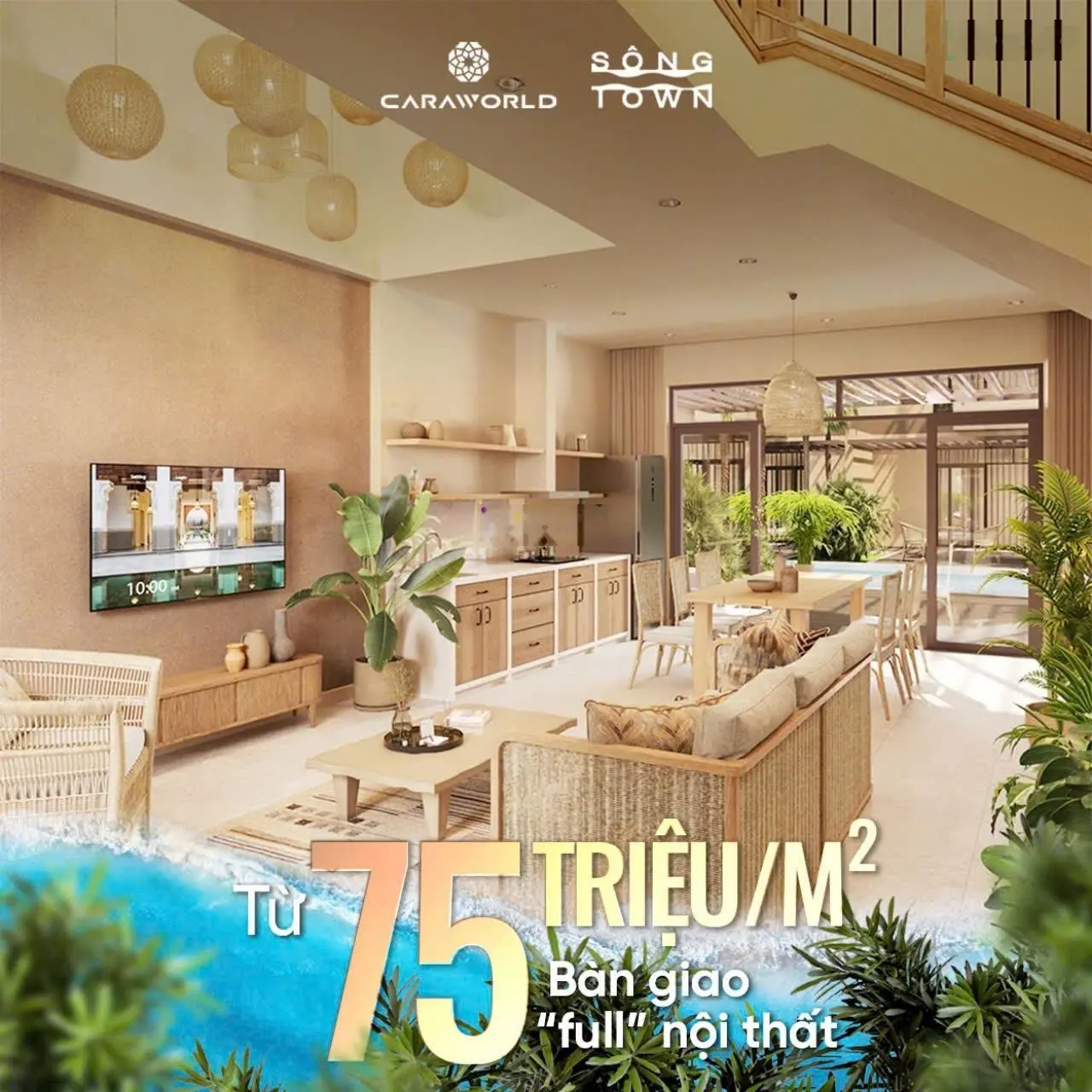 Bán Nhà phố view biển bãi dài Cam Ranh chỉ từ 61tr/m2
