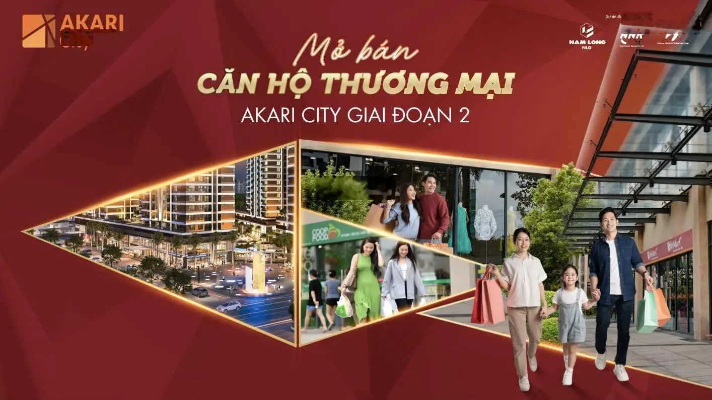 Căn hộ Akari trực tiếp sàn Nam Long với giá tốt nhất, ưu đãi 700tr diện tích từ 61m2, 80m2, 99m2