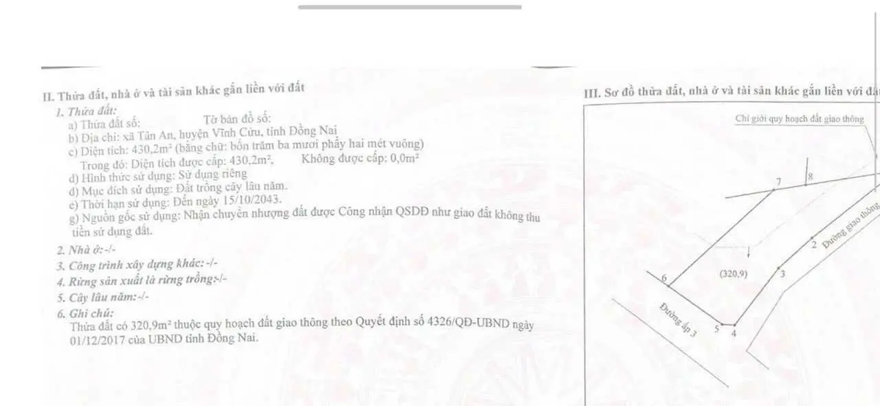 Bán đất và khu nhà trọ 430m tại đường DT 768, gần Vành Đai 4 giá 2,9 tỷ. Gọi ngay 0933 589 ***