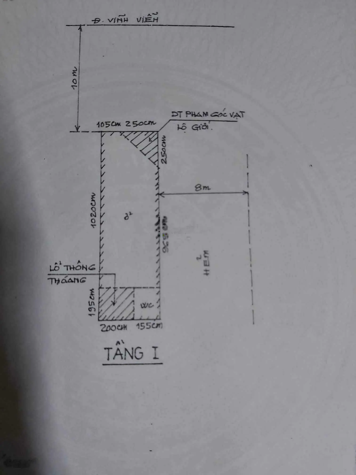 Bán căn hộ tầng trệt lô D c/cư Vĩnh Viễn, Phường 7 Quận 11 giá 4,25 tỷ 36,7m2