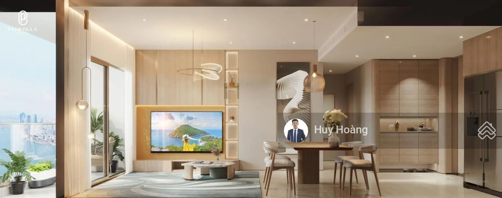 Ngoại giao 1 căn 2PN siêu hiếm tầng 19 - DT: 96m2 view sông - vịnh - núi - bàn giao full nội thất