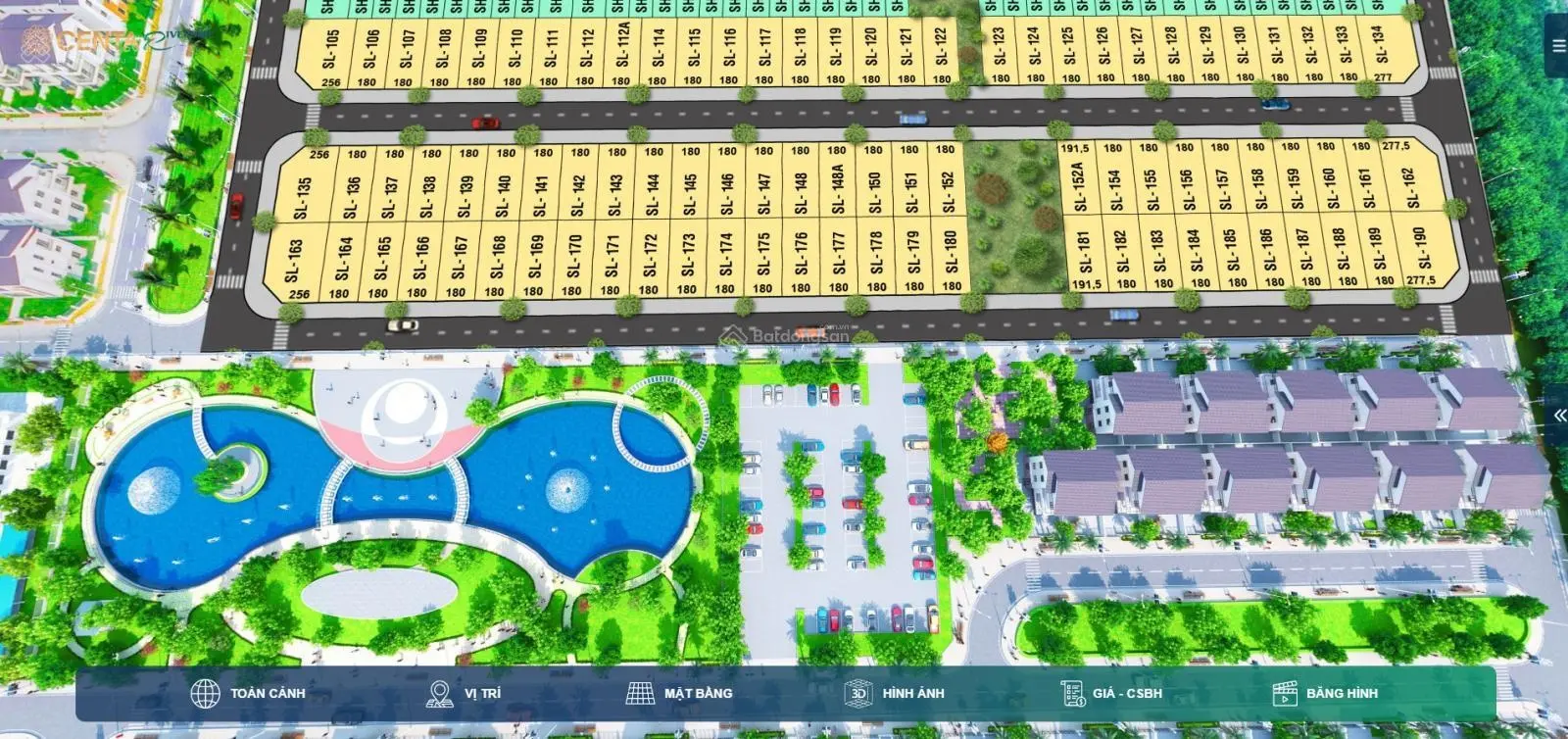 Biệt thự Centa Riverside 180m2, giá 10.4 tỷ, hướng Nam, thanh toán linh hoạt