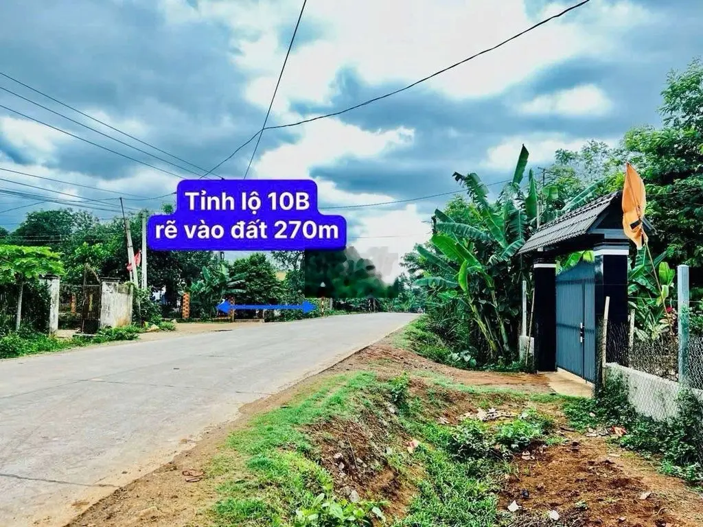 Bán lô đất hẻm cấp 1 tỉnh lộ 10B cách sân bay chỉ 20km giá 195tr