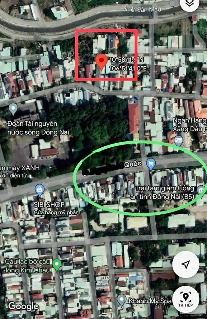 Bán đất thổ cư, sổ riêng sau lưng trại tạm giam B5