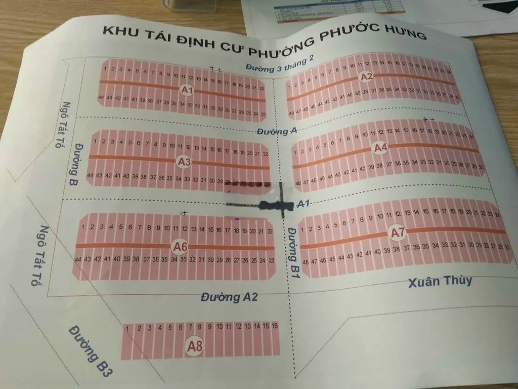 _ cần bán lô đất thuộc khu tái địn cư Phước Hưng TP_BR-VT