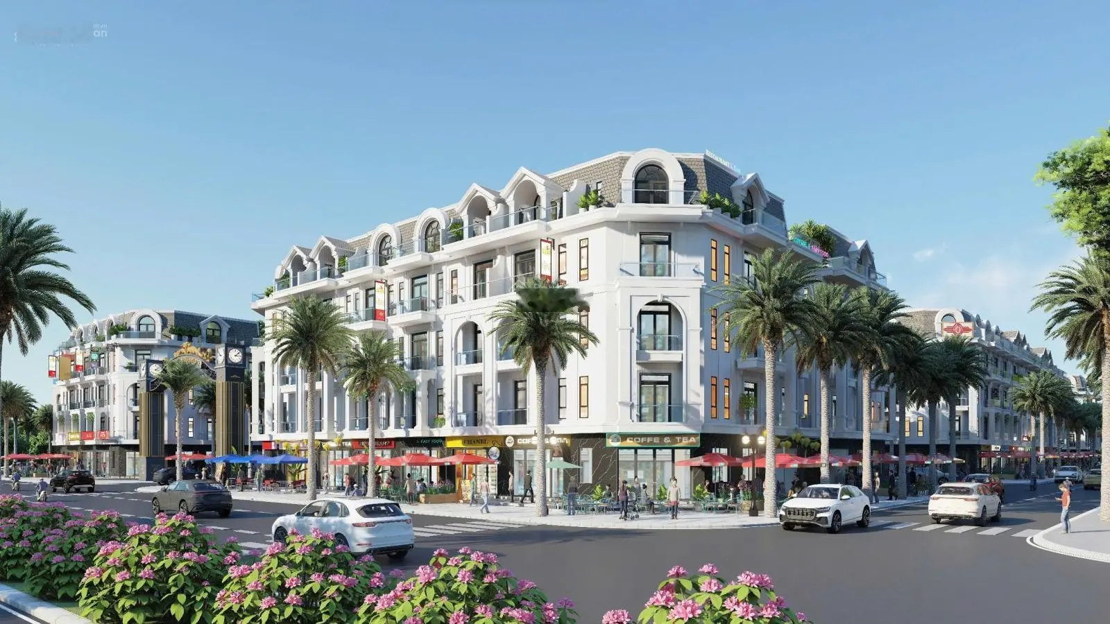 Himlam ra hàng mới nhất, quỹ các căn shophouse đường lý tử tấn. đường 33m + vỉa hè 5m. giá từ 17 tỷ