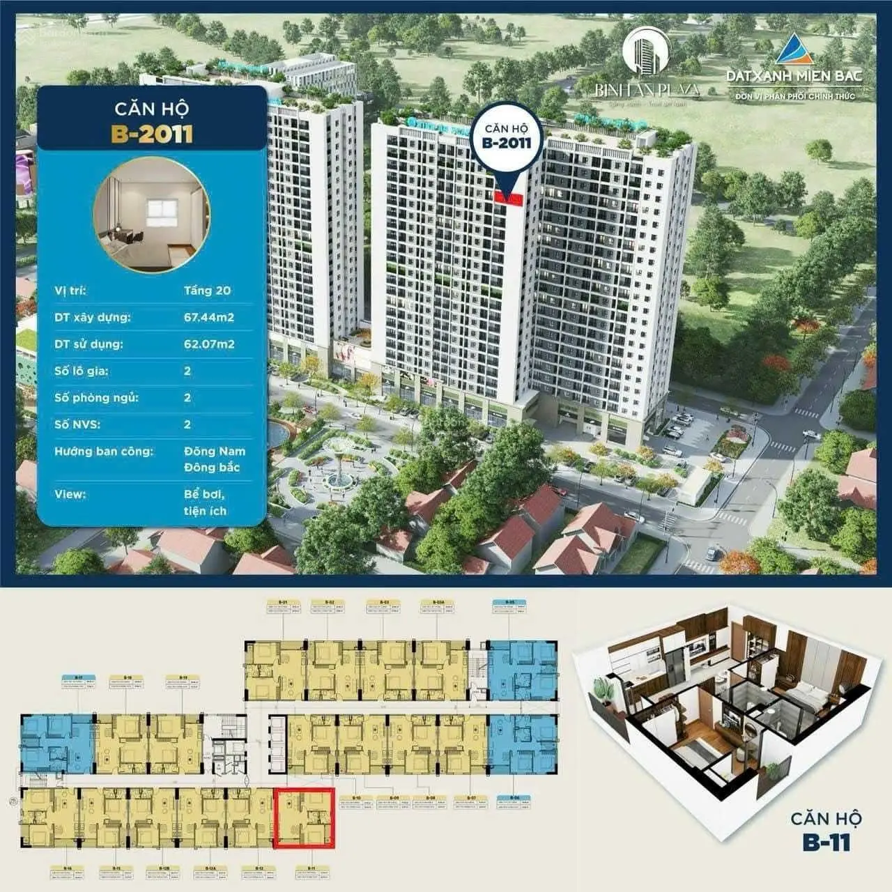Căn góc 2 ngủ, view bể bơi chung cư Bình An Plaza 0919 959 ***