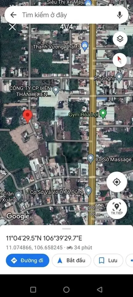 Chủ cần tiền bán gấp đất ở phường Hòa Lợi thị xã bến cát