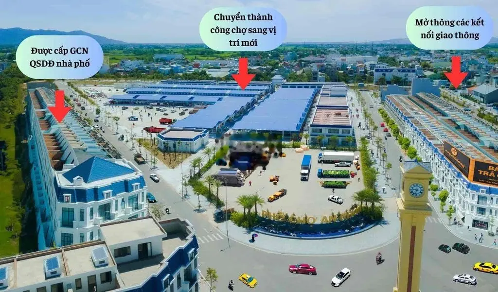 Phố Chợ An Nhơn,Bình Định.Còn vài nền đầu tư giá tốt.Sổ đỏ chính chủ