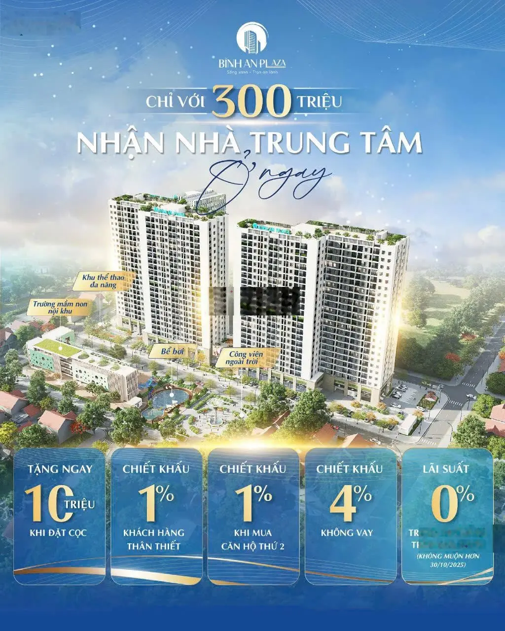 Bán nhanh căn hộ 2 ngủ Đông Nam chung cư Bình An Plaza, giá và chính sách ưu đãi đợt đầu