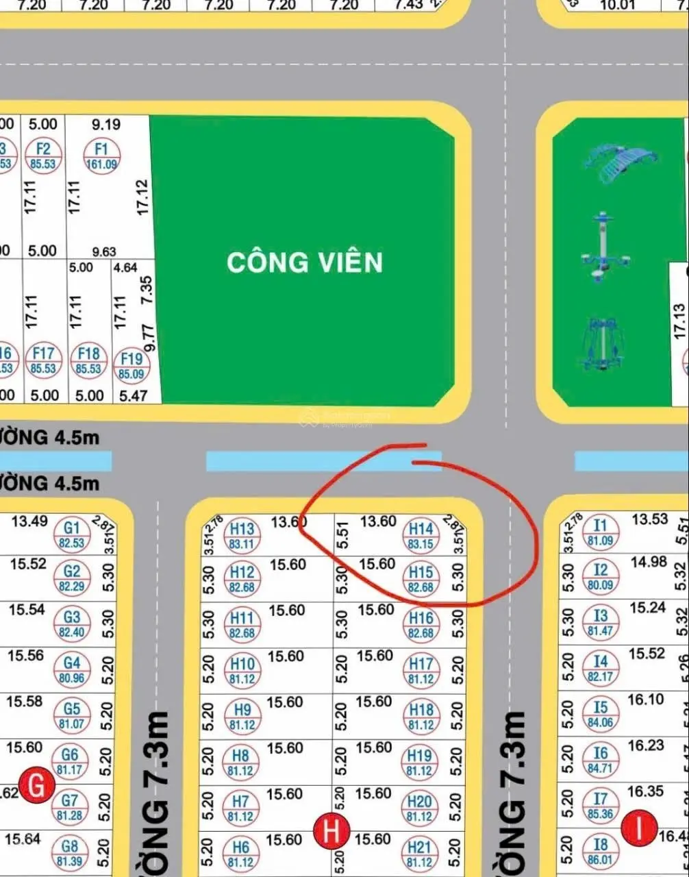Bán đất tại Bình Mỹ Center, giá tốt chỉ 2,05 tỷ vnd, 83m2, mặt tiền 5.5m