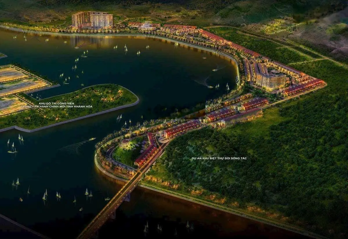 Bán lôBiệt Thự KĐT Ven Sông Tắc Nha Trang giá chỉ 16,5tr/m2