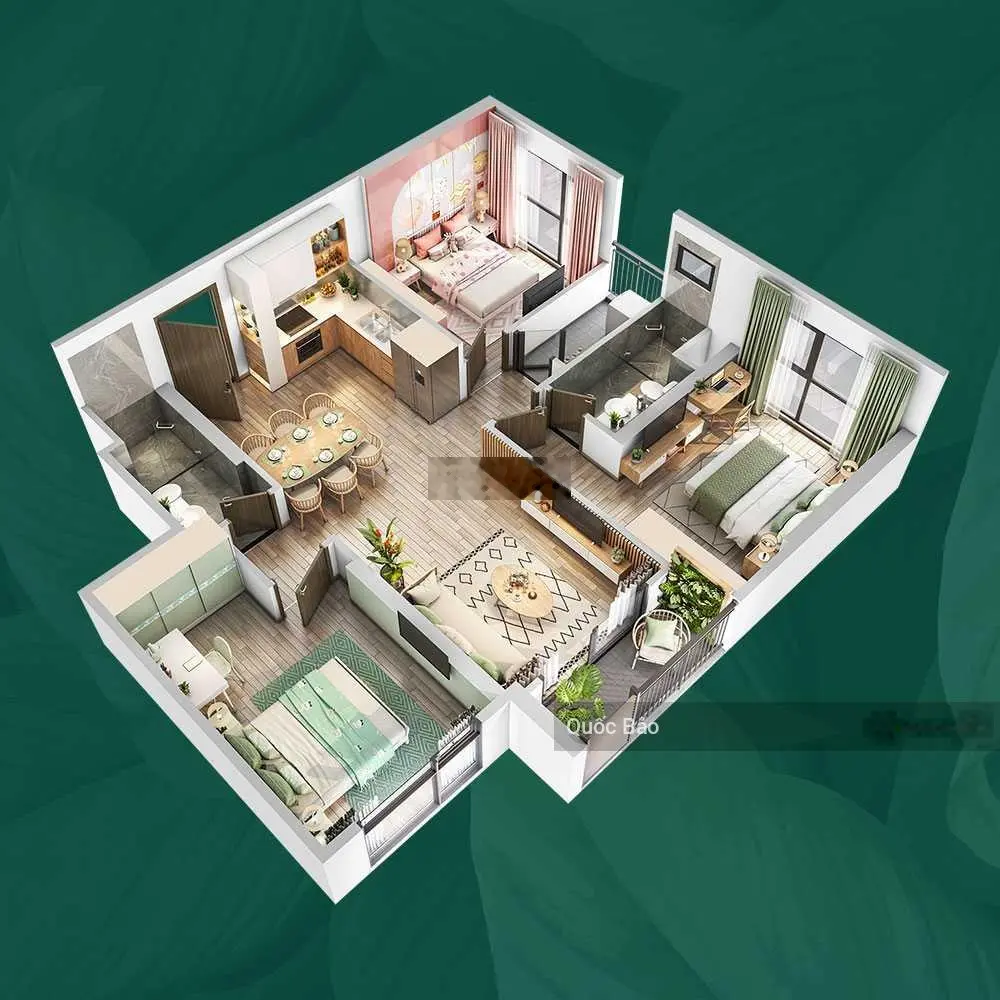 Hot: Bán căn hộ 3N dtsd 99m2 Đông Nam, view cực đẹp hồ Ngọc Trai Ocean park, chuẩn giá bán 5.35 tỷ