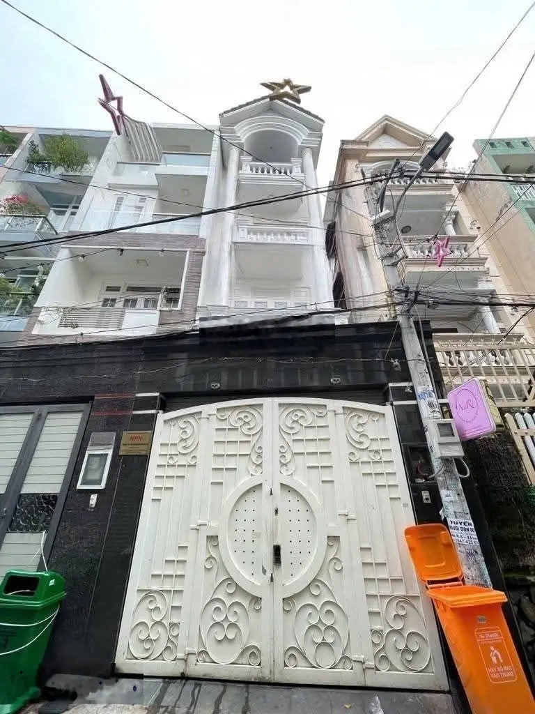 Nhà bán Khu Phân Lô Cao Tầng, Hẻm 1xẹt 6m Ôtô Q Đầu, Hầm 2 ôtô *76m2x4 Tầng, 4pn,6wc,*hơn 8 tỷ TL